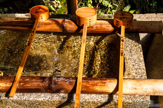 Water basin at Kyoto`s Inari shrine