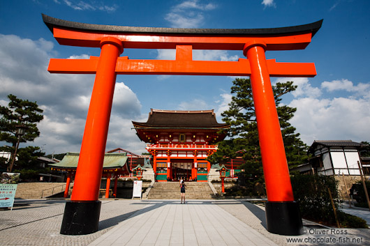 Giant torii at Kyoto´s Inari shrine