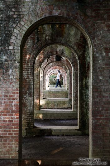 Below the aqueduct in Kyoto´s Nanzenji Temple