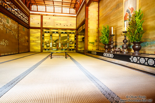 Interior of the Shinden at Kyoto´s Ninnaji temple