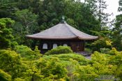 Travel photography:Kyoto Ginkakuji Temple roof, Japan