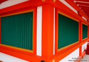 Travel photography:Facade detail at Kyoto`s Inari shrine, Japan