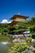 Travel photography:The shariden or Golden Pavilion at Kyoto´s Kinkakuji temple, Japan