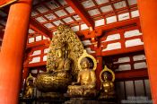 Travel photography:Collection of Buddha statues at Kyoto´s Toji temple, Japan