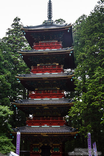 The five-storied pagoda at the Nikko Unesco World Heritage site