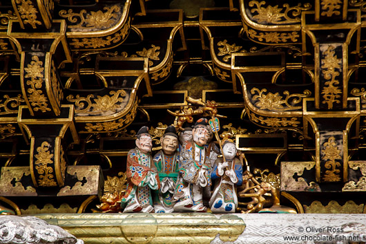 Roof detail of a temple in Nikko