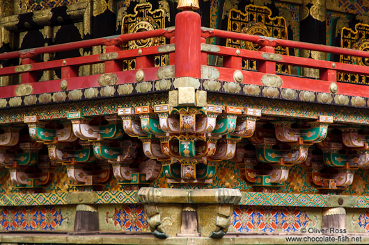 Facade detail at the Nikko Unesco World Heritage site