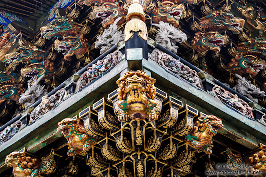 Roof detail of a temple in Nikko