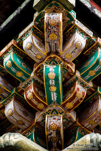 Facade detail at the Nikko Unesco World Heritage site