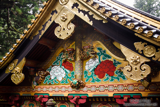 Facade detail at the Nikko Unesco World Heritage site