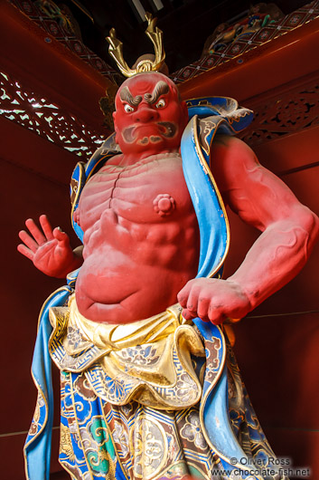 Guardian outside the Nikko temple complex