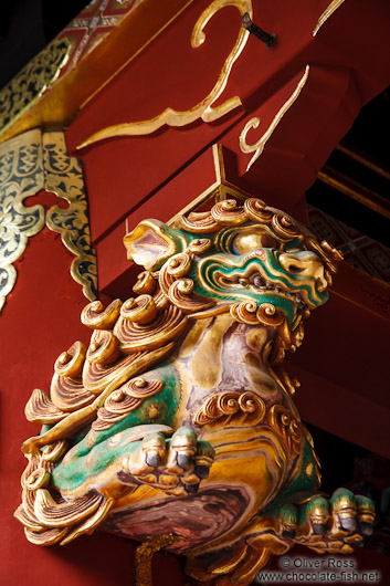 Roof details at the Nikko Unesco World Heritage site