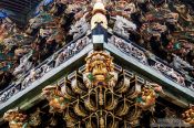 Travel photography:Roof detail of a temple in Nikko, Japan