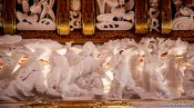 Travel photography:Small sculpted figurines at the Nikko Unesco World Heritage site, Japan