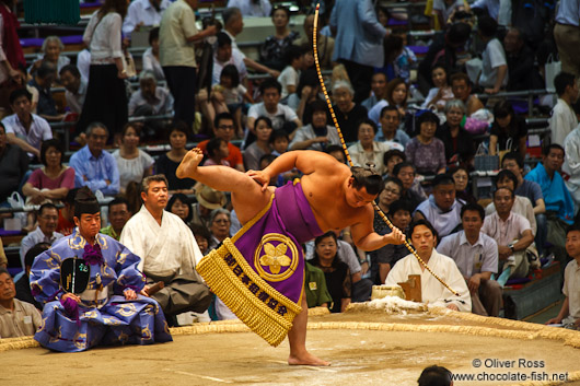Final performance at the Nagoya Sumo Tournament