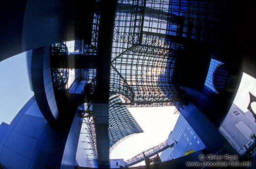 Roof construction of the new Kyoto train station