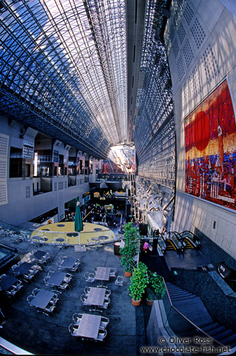 Inside the new Kyoto train station