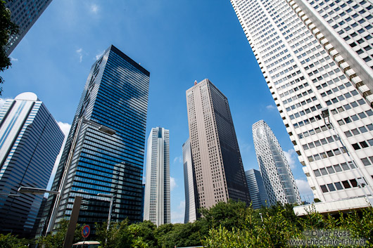 Skyscraper district in Tokyo Shinjuku