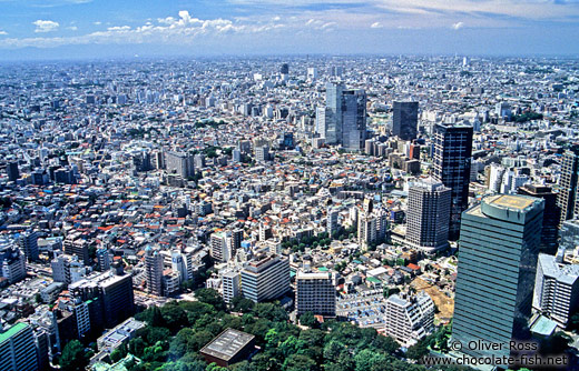 View of Tokyo from the Metropolitan Government Building in Shinjuku