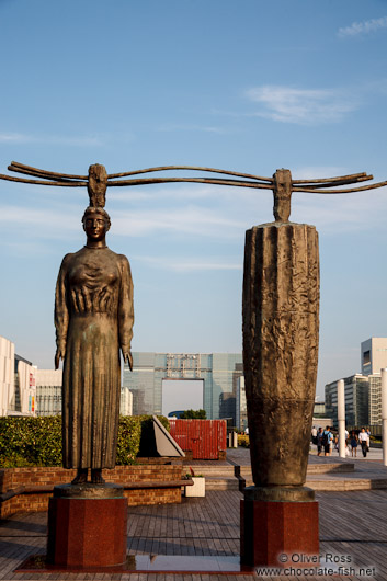 Modern sculptures in Tokyo´s Daiba district