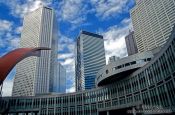 Travel photography:Area near the Metropolitan Government Building in Tokyo`s Shinjuku district, Japan
