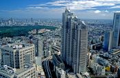 Travel photography:View of Tokyo from the Metropolitan Government Building in Shinjuku, Japan