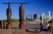 Travel photography:Modern sculptures in Tokyo, Japan