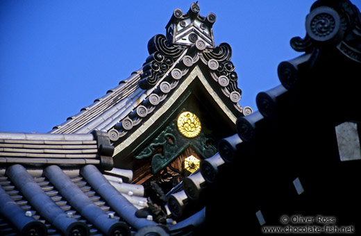Kyoto temple roof detail