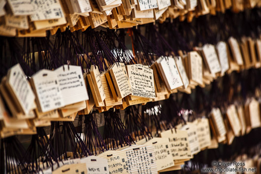 Wooden wishboards at Tokyo´s Meiji shrine