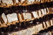 Travel photography:Wooden wishboards at Tokyo´s Meiji shrine, Japan