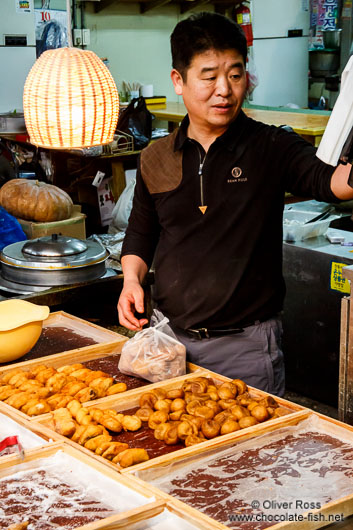 Food vendor at Gyeongju market
