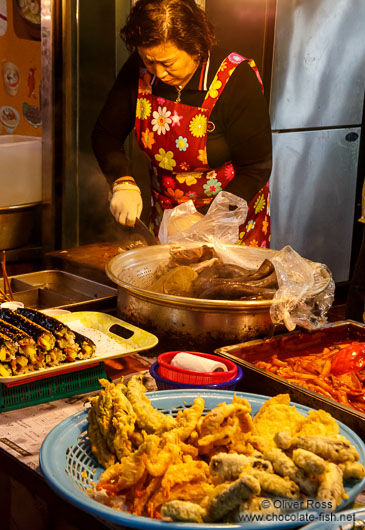 Food vendor at Gyeongju market