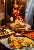 Travel photography:Food vendor at Gyeongju market, South Korea