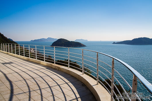 View from Camellia Island onto Jangsado Sea Park