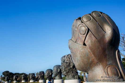 Sculptures on Camellia Island in the Jangsado Sea Park