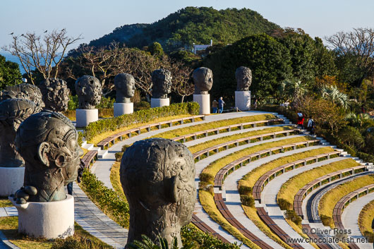 Amphitheatre with sculptures on Camellia Island