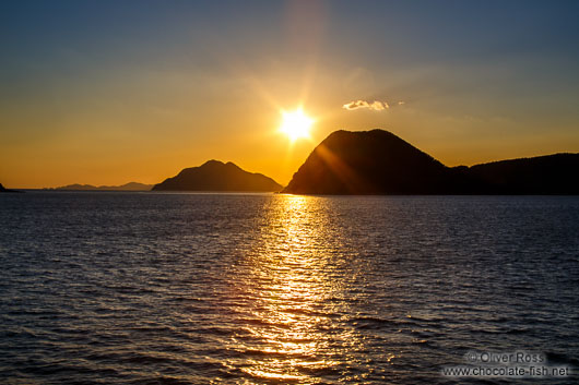 Sunset over Jangsado Sea Park