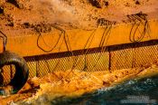 Travel photography:Local fishermen bring out clay to mitigate the effects of a harmful algal bloom event, South Korea