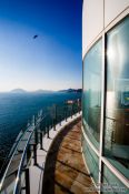 Travel photography:View from Camellia island onto Jangsado Sea Park, South Korea