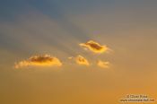 Travel photography:Clouds in the evenig sky over Jangsado Sea Park, South Korea