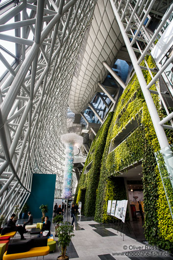 The Green Wall inside the Seoul city hall