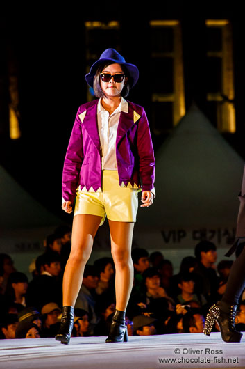 Model at the Seoul fashion week