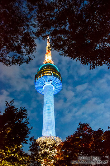 Seoul North Tower by night