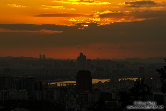 Sunset over Seoul