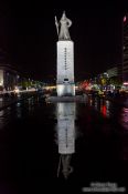 Travel photography:Monument of Admiral Yi Sunchin in Seoul, South Korea