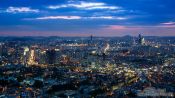 Travel photography:Seoul panorama at dusk , South Korea