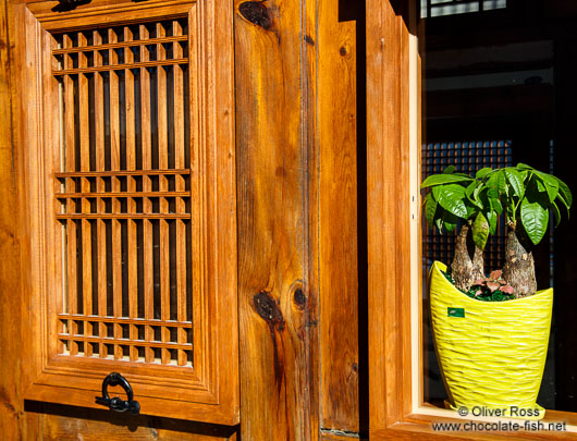 Window in Seoul`S Bukchon Hanok village