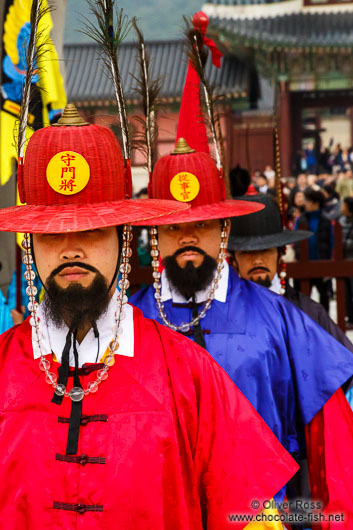 Seoul Gyeongbokgung palace guards