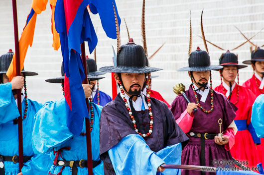 Seoul Gyeongbokgung palace guards