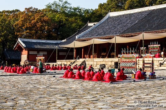 Ceremony performed at the Jongmyo Royal Shrine in Seoul